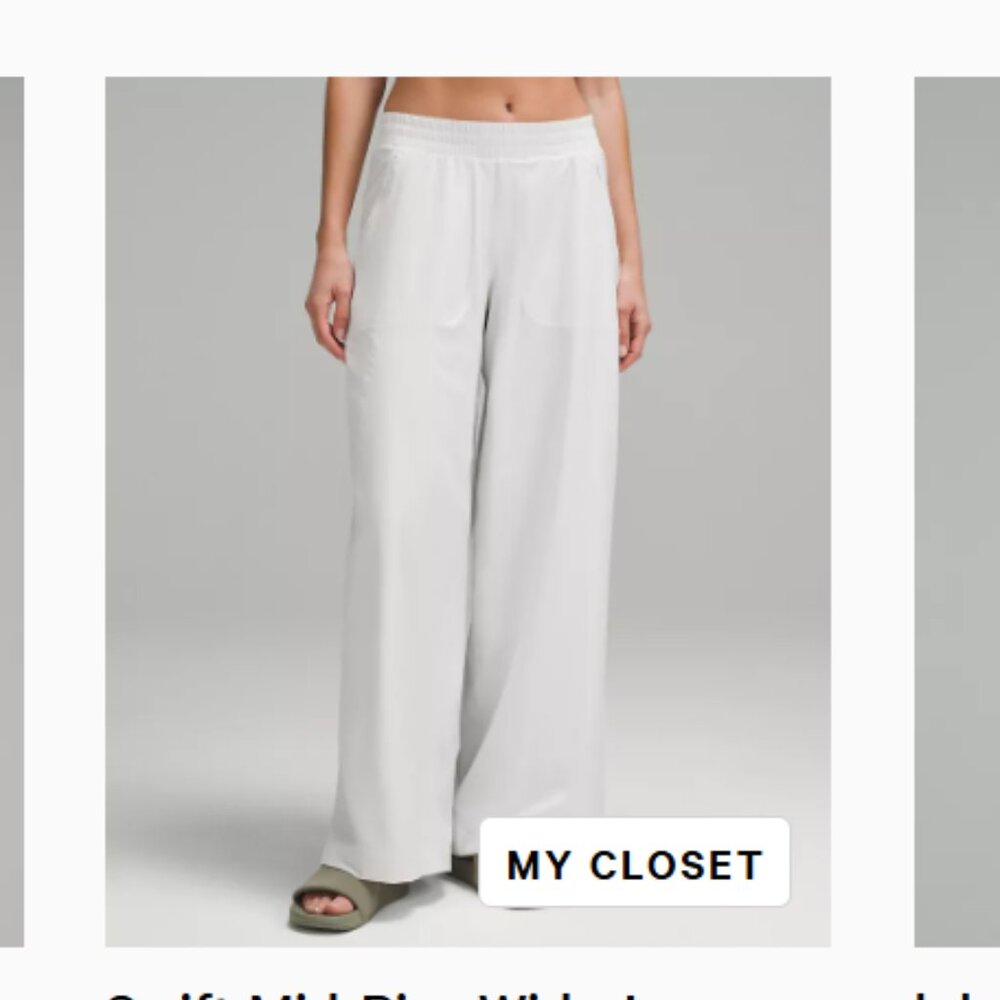 Lululemon Swift Mid Rise Wide Leg Pants | Size 14